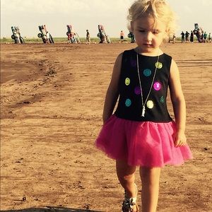 Splashy Sequined and Tulle Dress